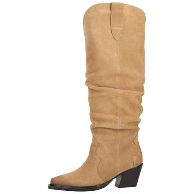 Stiefel DOLCE VITA "Dolce Vita Stiefel Leder", Damen, Gr. 39, beige (camel), Leder, Schuhe Stiefel
