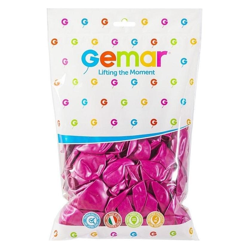 GoDan Metallic-Luftballons Dunkelrosa 30cm 100St (8021886116410)