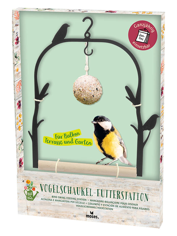 moses. Futterstation "Vogelschaukel" in Braun - (B)20 x (H)23 cm - onesize