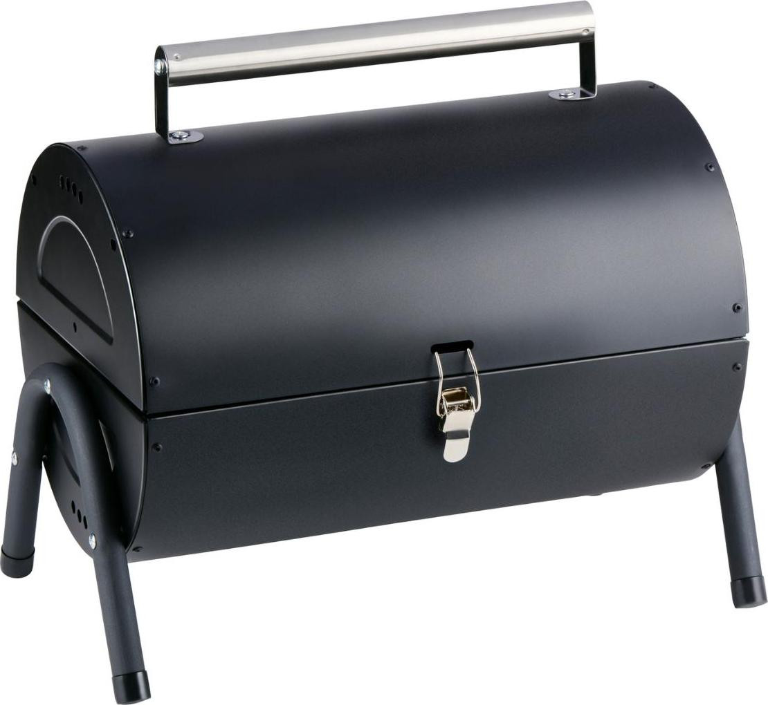 Alpina Mini Houtskoolgrill - Draagbare tafelgrill voor tuin en balkon - Zwart