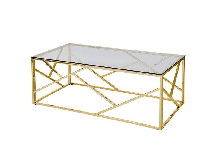 Couchtisch Kopras 120 x 45 x 60cm Gold/Gold