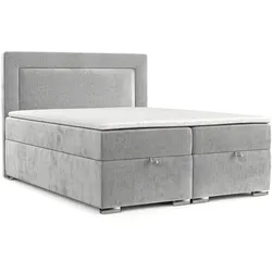 BOXBETT Lontano 120/200 cm Hellgrau im Lotta Stoff