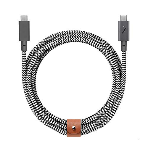 Native Union Type-C Belt kabel pro 240W USB-C naar USB-C oplaadkabel 2,4 m Zebra
