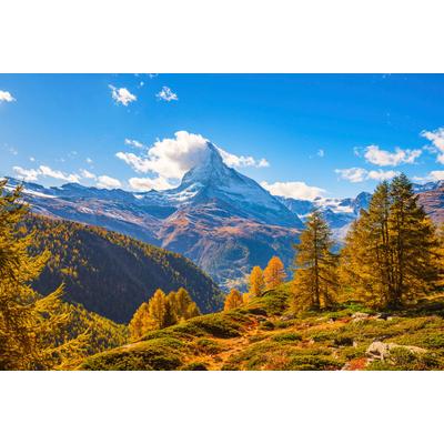Fototapete PAPERMOON "Berge", bunt, B:4m L:2,6m, Vlies, Tapeten