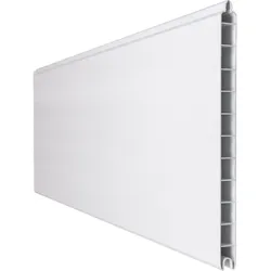 GroJa BasicLine Premium PVC-Steckzaun Sichtschutzzaun Weiss Einzelprofil Sichtschutz Lamellenzaun