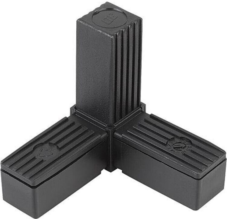 KIPP Steckverbinder Winkel mit Abgang+Gewinde A30 L77 Polyamid Stahl (K0623.130201210)