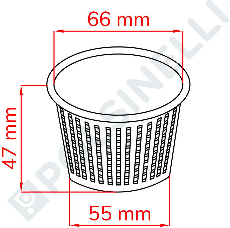 Polsinelli Moule pour fromage/ricotta 100/200 gr