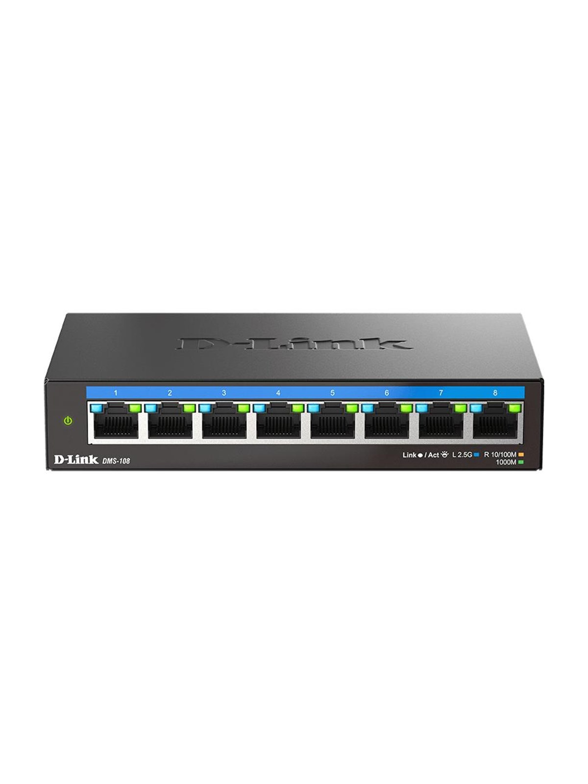 D-Link DMS-108 8-Port 2.5G Multi-Gigabit Desktop Switch