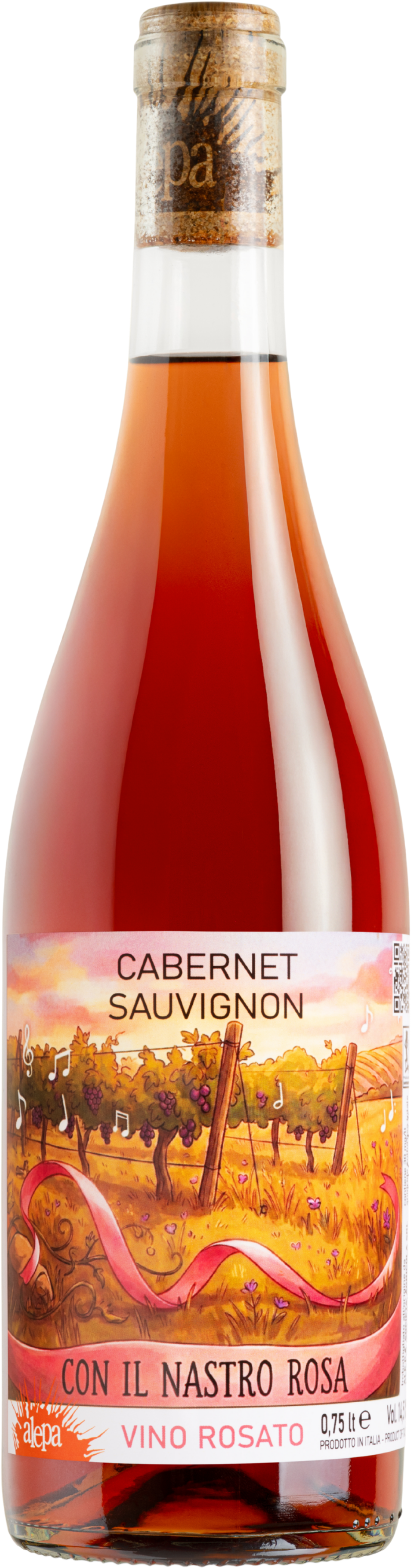 Cabernet Sauvignon Rosato 'Con il Nastro Rosa' Alepa
