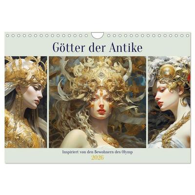 Götter der Antike. Inspiriert von den Bewohnern des Olymp (Wandkalender 2026 DIN A4 quer), CALVENDO Monatskalender