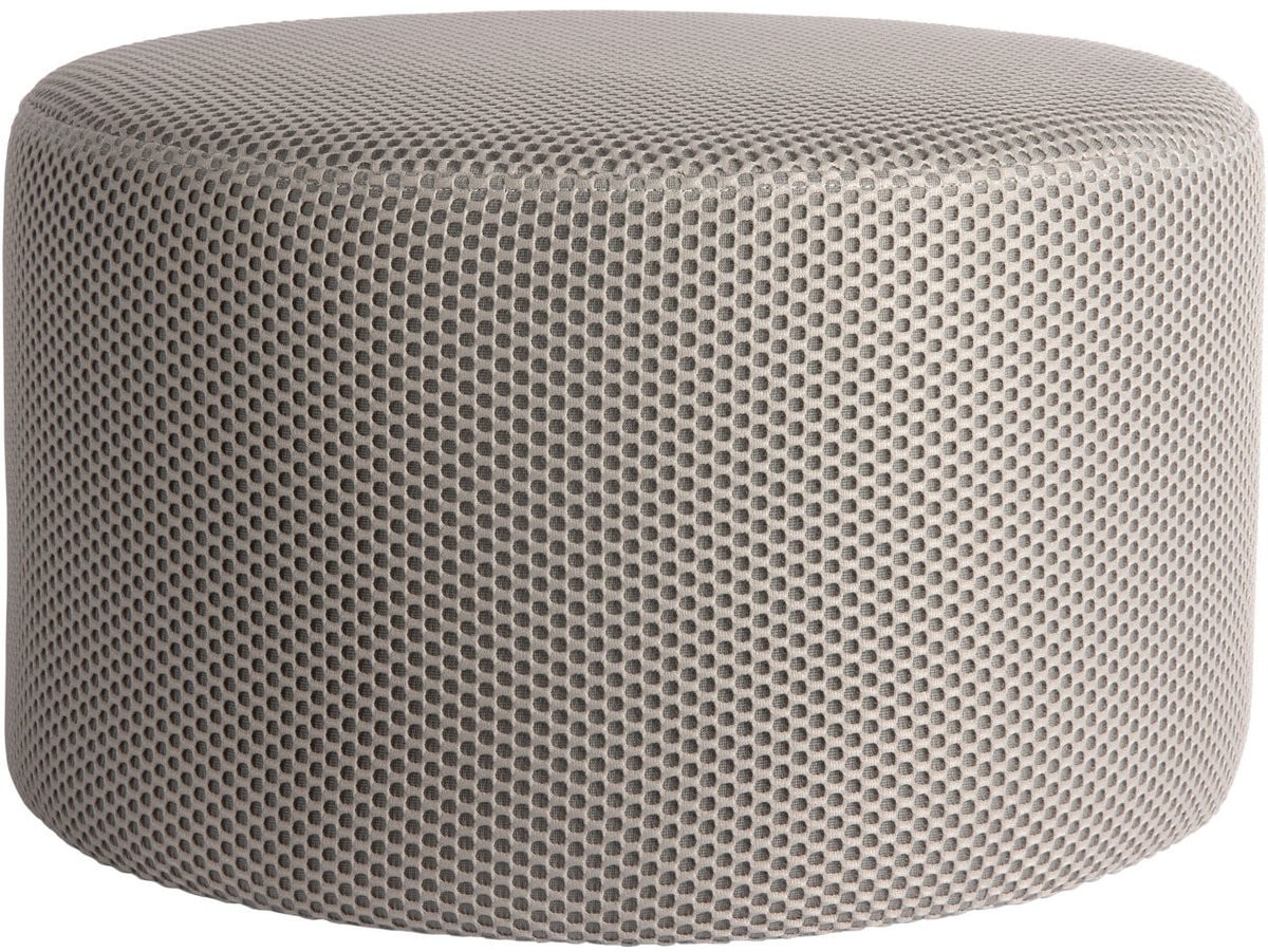 Leitmotiv Poef Retro Mesh - Muisgrijs - Ø50cm