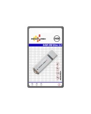 MAXFLASH USB-Flash-Laufwerk 64 GB USB 3.0 65/45 MB/s Weiß (PD64G3M-R)