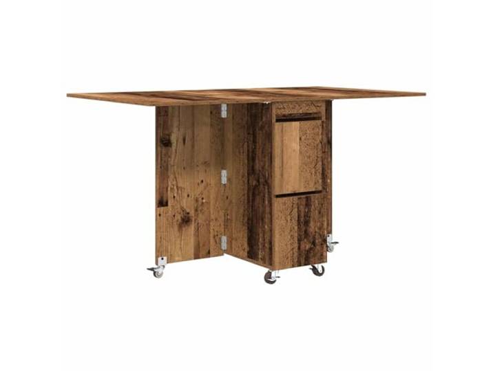 KTHLBRH Ausziehbarer Esstisch aus technischem Holz, 140 x 80 x 77 cm Co-Holz, wasserabweisende Oberfläche, versteckte Lagerung, Verwendung im Innenbereich, einfache Montage