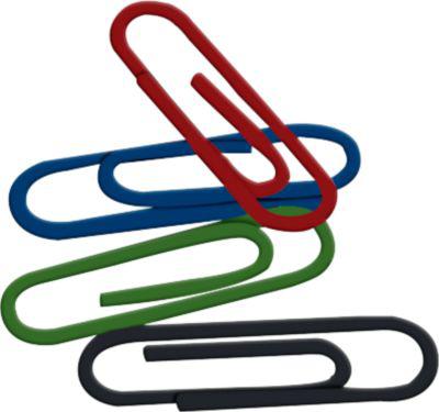 Büroklammern, 26 mm, farbig lackiert, 500 Stück