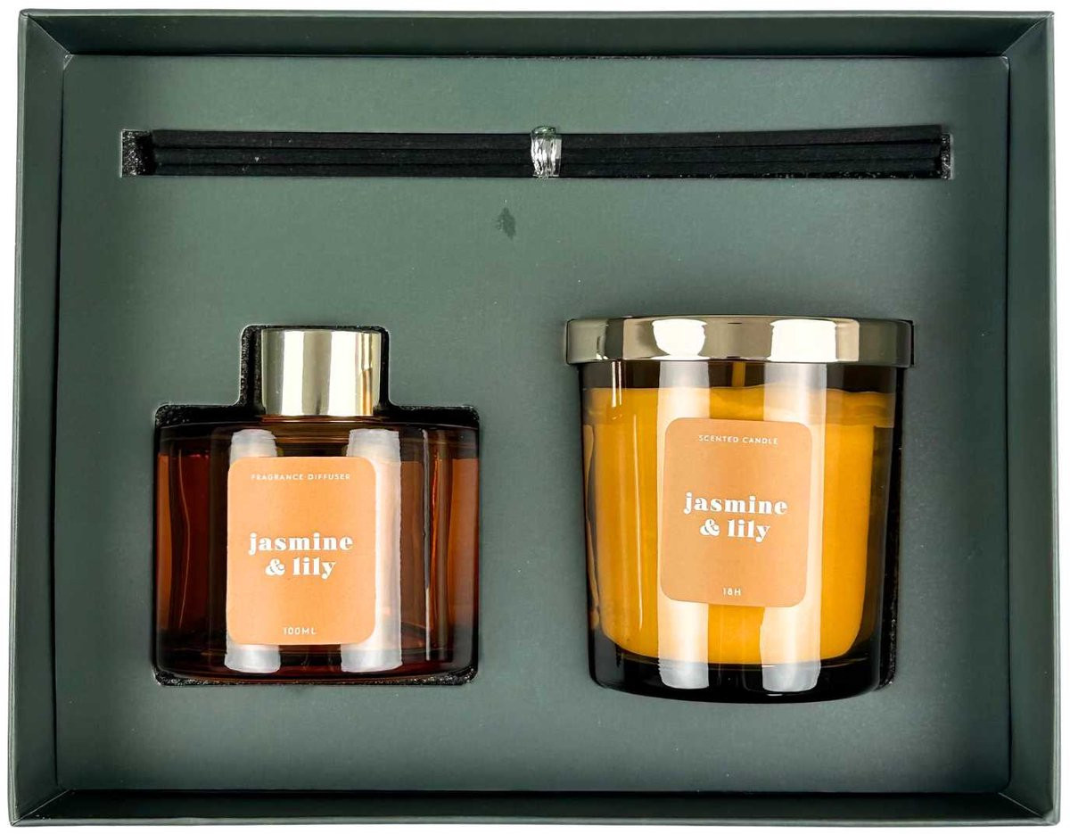 Blokker Geurset Jasmine & Lily 100 ml & 145 g