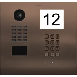 DoorBird D2101IKH IP Video Türsprechanlage – Bronze-Optik (PVD)