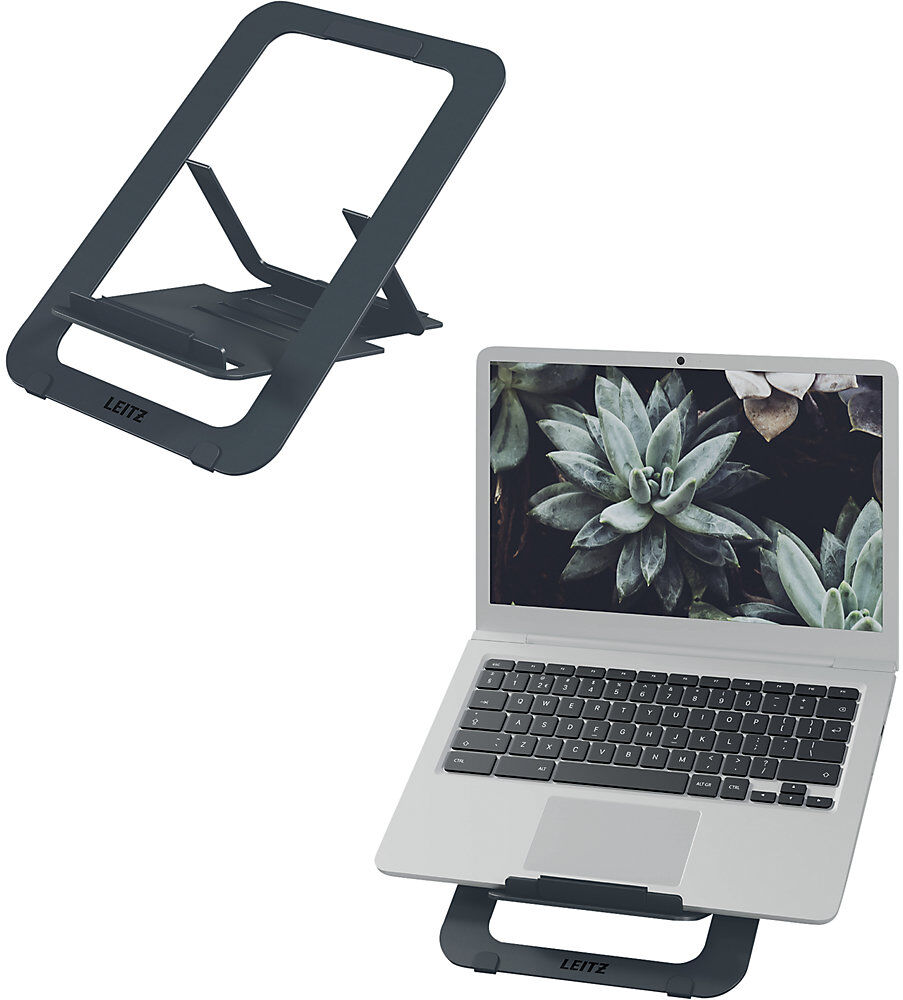 Aluminium-Laptopständer Leitz Ergo, Höhe 172 - 200 mm, grau Leitz