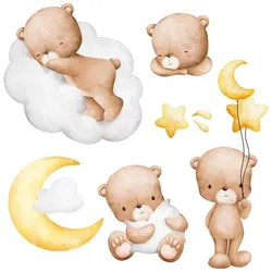 WANDAUFKLEBER 60x95cm - Niedliche Teddybären
