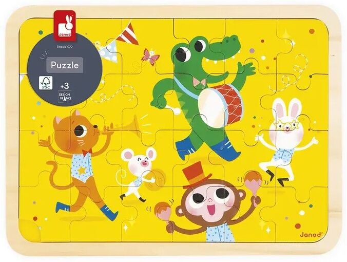 Puzzle en bois 24 pcs C'est la fête - Janod
