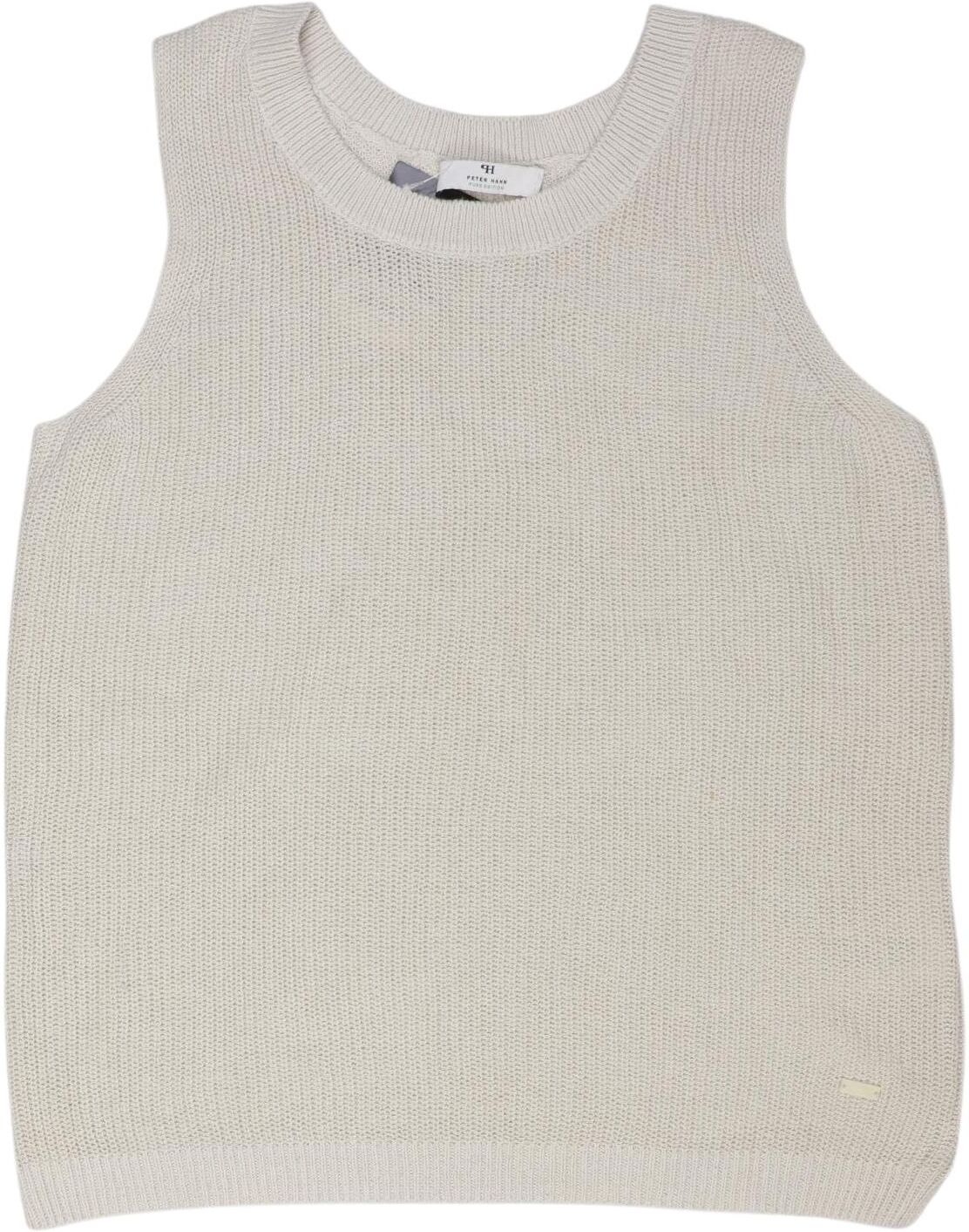 Peter Hahn Damen Pullover, Beige, Gr. EU 40, Hanf / Baumwolle - Second Hand