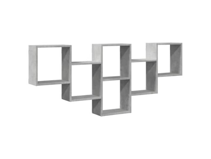 LASWWQMRF Wandregal Betongrau 159x18x66 cm Schweberegal Holzwerkstoff Vielseitiges Wandboard in Beton-Optik für Wohnzimmer und Schlafzimmer, 25 kg Belastbarkeit für Bücher und Deko.