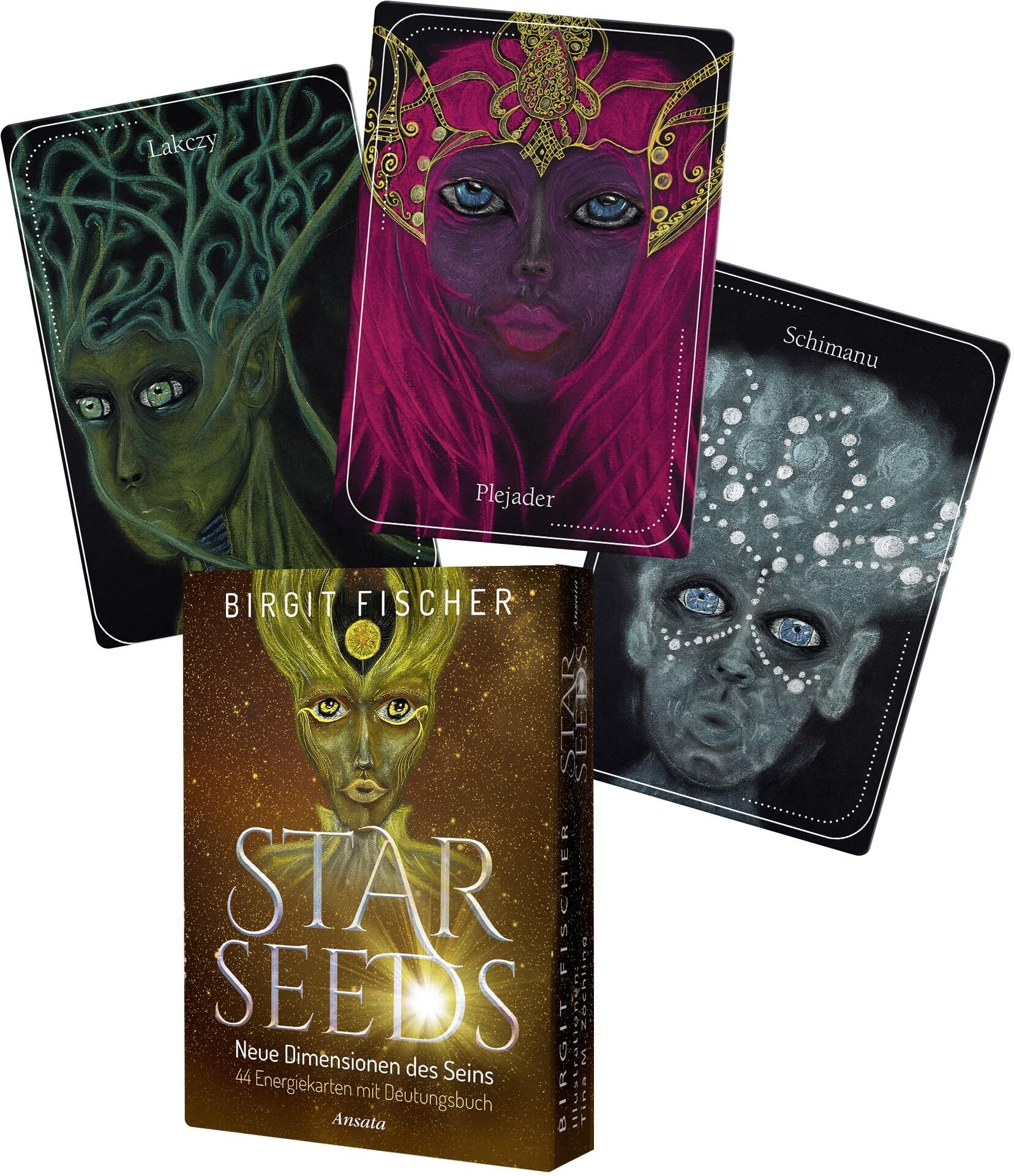 Birgit Fischer - Starseeds-Karten. Neue Dimensionen des Seins: 44 Energiekarten mit Deutungsbuch - Preis vom 10.10.2026 11:48:34 h