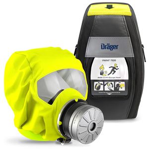 Dräger Fluchthaube PARAT Soft Pack 7520, Schutz vor Kohlenmonoxid, Industrie- & Brandgasen, ABEK1 CO P3