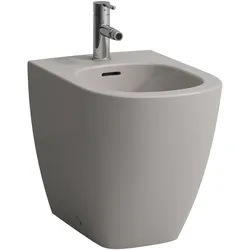 LAUFEN LUA Standbidet, mit Überlauf, 1 Hahnloch, 360x520mm, Eckventile innenliegend, H8320810373021, Farbe: Manhattan