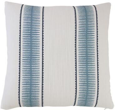 "Murphy Striped Pillow - Indigo 20"" x 20"" - Ballard Designs"