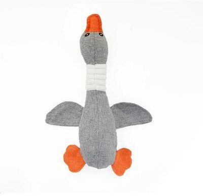 Uplift Treasures Geese Sound Pet Toy Bite Resistant Chew Toy For Dogs And Cats grey Goose
