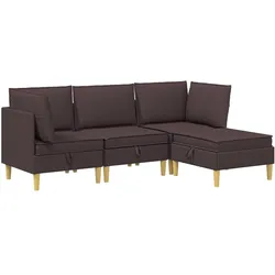 vidaXL, Sofa + Bettsofa, Wohnzimmergarnitur
