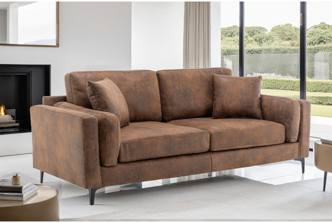 George Oliver Lininger Sofa Brown 3