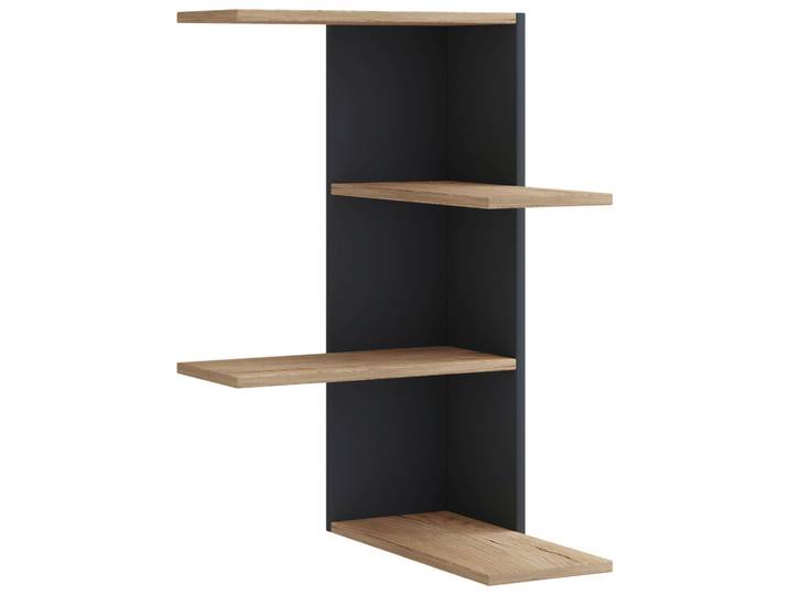 Eckregal BALOS Schwarz ca. 45x77x45cm