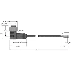Turck PVC-Kabelmantel WKM 5711-15M