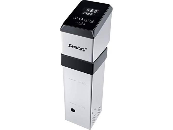 Steba SV 120 Hochleistungs Sous-Vide Garer, Wasserumwälzung: 8 l/min Wasserdicht nach IPX 7, Erwärmt 30 Liter in ca. 45 Min auf 56°C, Abweichung max. 0,1°C, Wasserumwälzung: 8 l/min