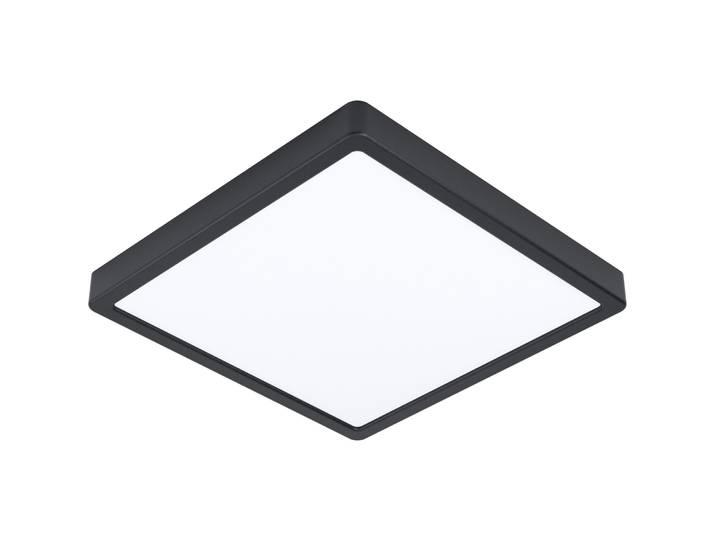 Eglo Deckenlampe aussen Argolis 2 Schwarz Stahl Fix integriert 0.10 W IP44 - LED - Lichtfarbe: Warmweiss- LED Energiesparlampe