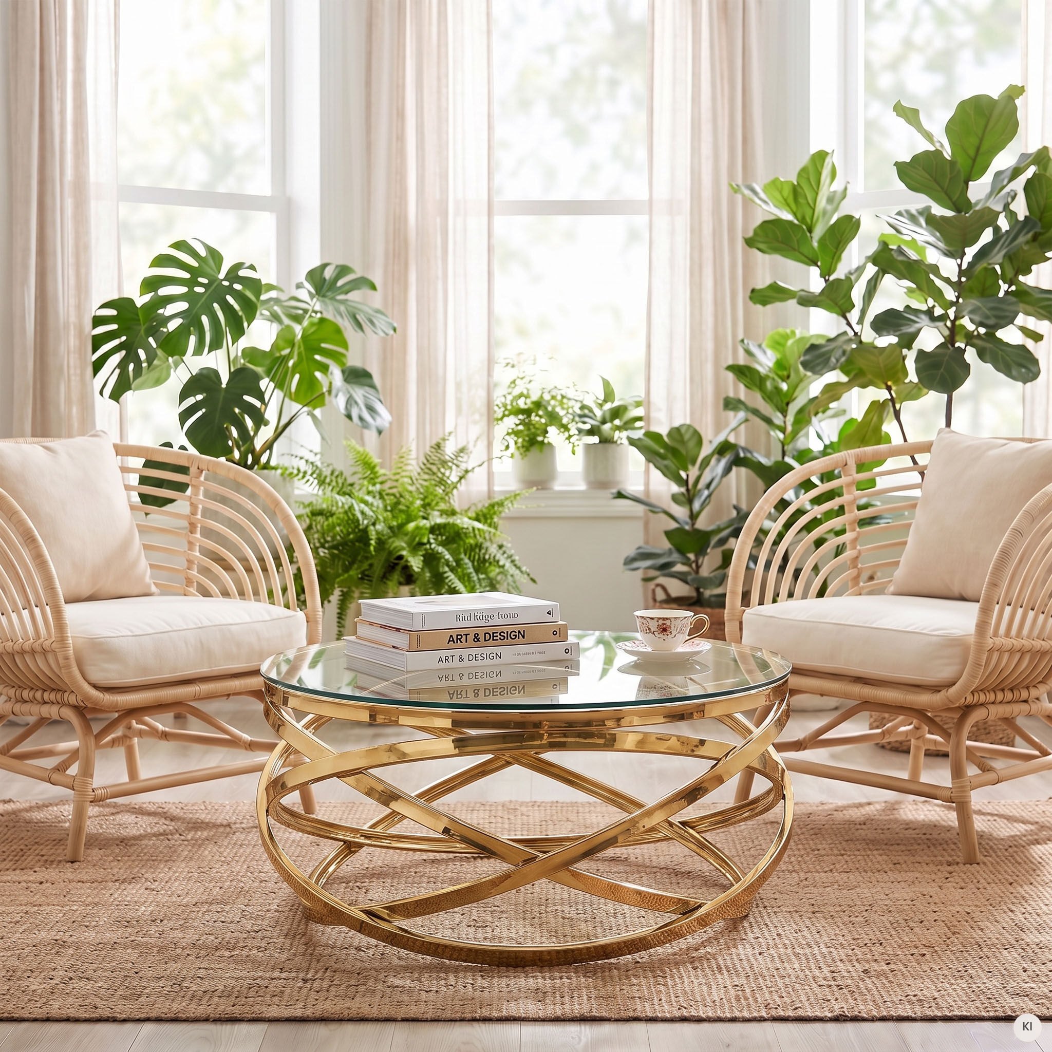 Couchtisch SALESFEVER "mit Design-Gestell in Stainless Steel für stilvolles Wohnen", gold (gold, gold, klarglas), B:80cm H:42cm T:80cm, Metall, Sicherheitsglas, Tische, Couchtisch, Gestell gefertigt aus rostfreiem Edelstahl