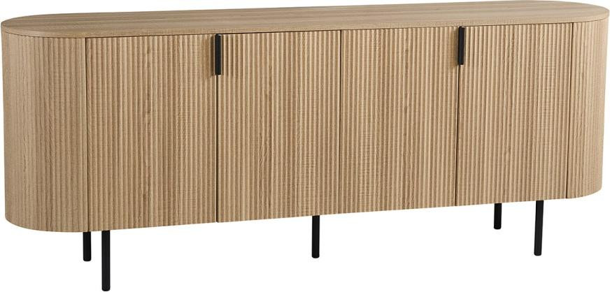 Meublorama Buffet VAGOS - Natuurlijk eiken - 4 deuren - Breedte: 200 cm