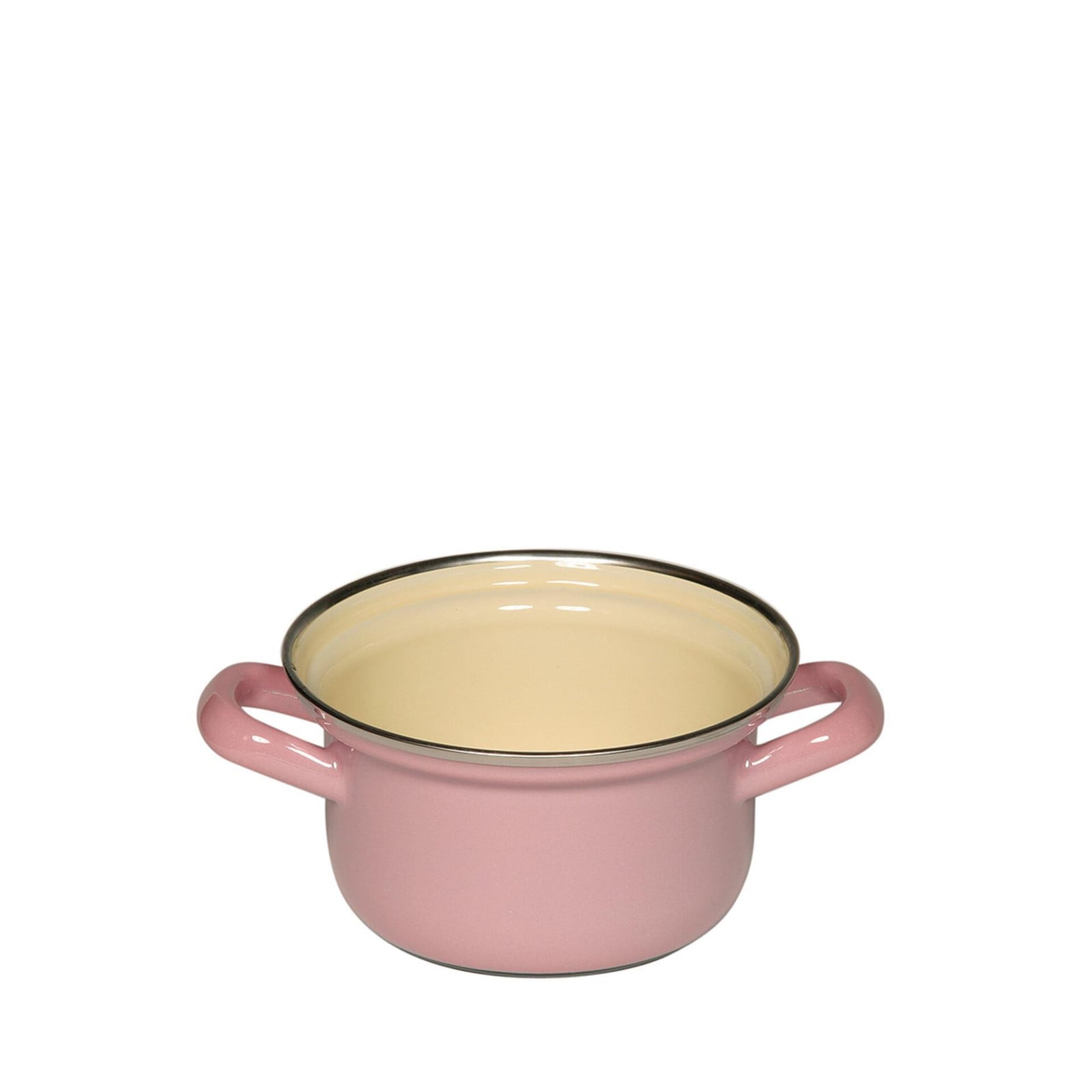 Riess Pannetje met chromen rand, Roze, 0,50 liter