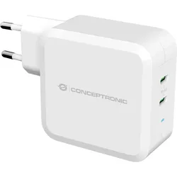 Conceptronic Althea (100 W, 2 Ports), USB Ladegerät, Weiss