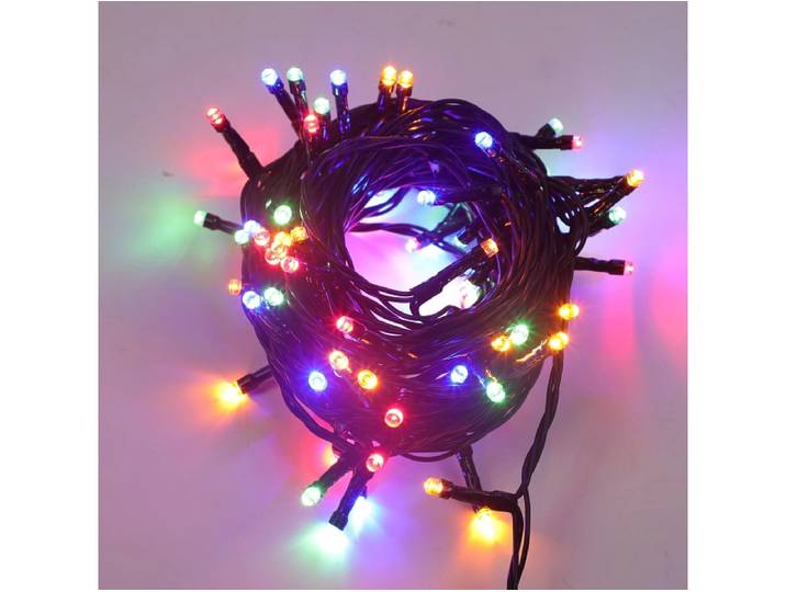 Lichtergirlande LED mehrfarbig MERRY 1090cm 3.6W schwarz
