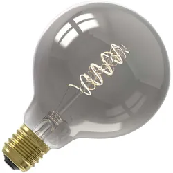 Calex | LED-Glühfaden | Große Fassung E27 | G95 | Titanium | 4W