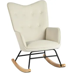 SCHAUKELSESSEL Samt Beige