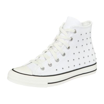 Sneaker CONVERSE "CHUCK TAYLOR ALL STAR", Jungen, Gr. 38,5, Synthetik, weiß (weiß, vintage weiß, schwarz), Textil, Schuhe Sneaker