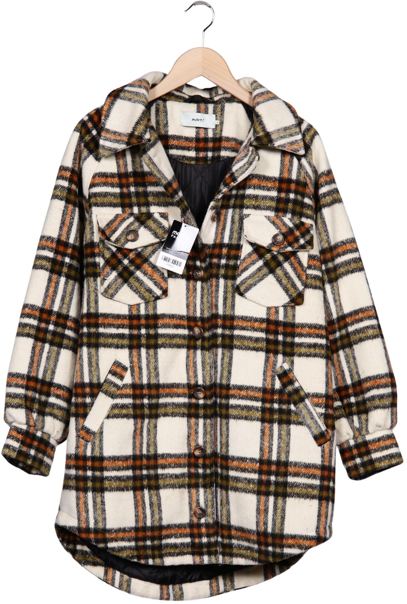 Minimum Damen Mantel, Mehrfarbig, Gr. EU 36, Wolle / Synthetik - Second Hand