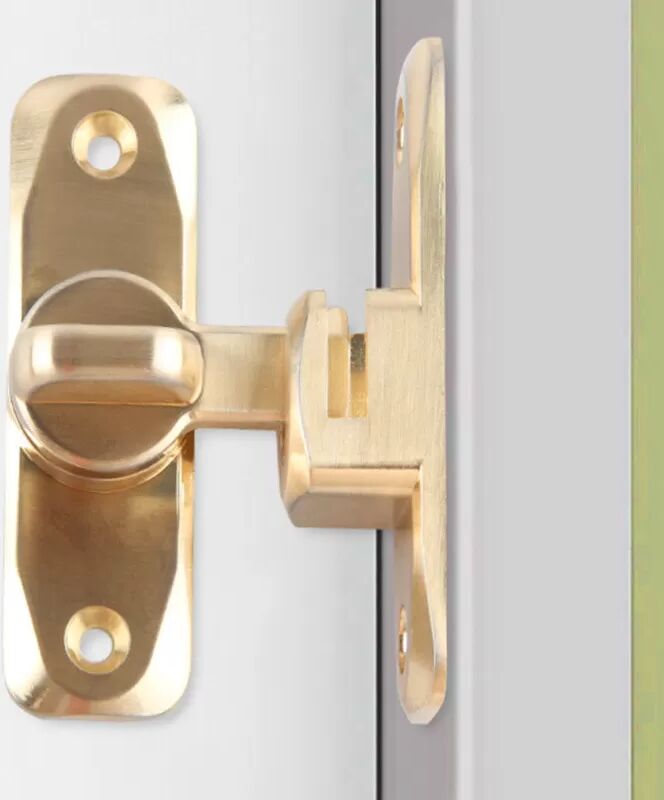 INF Loquet de porte - 90°/180° universel (perçage/sans perçage) Or