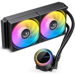 Jonsbo TG-240 AiO Wasserkühlung, ARGB - 240mm, schwarz, CPU Wasserkühler, Schwarz