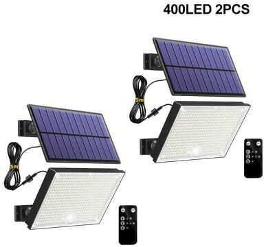 Perfect Picks Market LED Solar Motion Sensor Security Lights Waterproof Outdoor Garden Yard Light 2pc