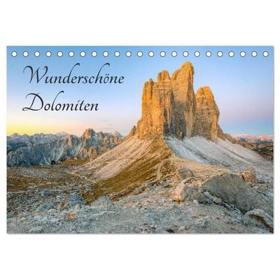 Wunderschöne Dolomiten (Tischkalender 2027 DIN A5 quer), CALVENDO Monatskalender