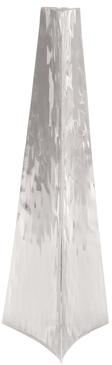 ARCILLA ELEMENTAL Silver Stainless Steel Metal Hammered Decorative Vase